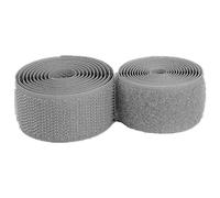 YunYunStrap Nastro a strappo da cucire 17mm Grigio, lato posteriore non autoadesivo, strisce di nylon nastro di fissaggio in tessuto ad incastro per abbigliamento, progetti di cucito in casa e ufficio