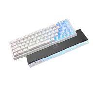 YUNZII AL65 Tastiera Meccanica Wireless,Tastiera da Gioco in Alluminio QMK/VIA,BT5.0/2.4GHz/USB-C Hot Swap,Tastiera RGB Montata sulla Guarnizione per PC/Tablet/Xbox(bianco, latte v2 lineare)