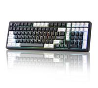 YUNZII AL98 Alluminio Tastiera Meccanica Gaming Wireless (Nero, Milk V2) | 1800 Layout, QMK/VIA Programmabile, Tastiera da Gioco in Alluminio, BT/2.4Ghz/USB-C, RGB, Hot-Swap Tasti PBT per Win/Mac