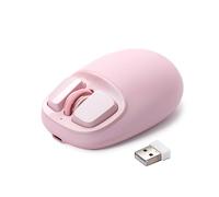 YUNZII C1 Mouse Wireless Silicone Senza Fili (Rosa)