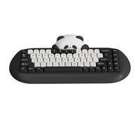 YUNZII C68 Panda Tastiera Meccanica Senza Fili Da Gioco, 68 Tasti Tastiera Carina Con Tasti Pbt, Rgb Ntastiera Cremosa Sostituibile Calda Con BT5.0/2.4g/Cablato Per Win/mac (Switch Panda, Nero)