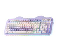 YUNZII C98 Tastiera Meccanica Gaming Wireless (Viola, Candy Switch) | 99 Tasti PBT MOA, BT/2.4G/USB-C, Hot-Swap, Gasket Mount, RGB, 10000mAh, Tastierino Numerico, Cute Creamy Keyboard per Win/Mac