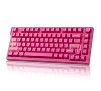 YUNZII RT75 PRO Tastiera Gaming Meccanica, Switch Hall Effect, Rapid Trigger, Bluetooth/USB-C/2.4G, 8KHz, Pulsante Regolabile, RGB, 75% Compatta, 8000mAh, TGL/SOCD/DKS/MT (Rosa)