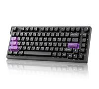 YUNZII RT75 PRO Tastiera Gaming Meccanica, Switch Hall Effect, Rapid Trigger, Bluetooth/USB-C/2.4G, 8KHz, Pulsante Regolabile, RGB, 75% Compatta, 8000mAh, TGL/SOCD/DKS/MT (Nero)