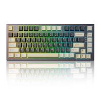 YUNZII RT80 Tastiera Gaming Wireless con Interruttore Magnetico Effetto Hall a innesco,82 tasti Bluetooth/2.4GHz/Wired RGB Tastiera,Guarnizione di Montaggio Tastiera meccanica (nero, gateron white)