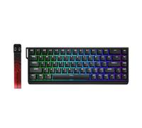 YUNZII x MADLIONS MAD68 HE Tastiera da Gioco Magnetica Cablata 60% con Rapid Trigger 8000Hz, Latenza 0,125 ms, Switch a Effetto Hall Attuazione RGB Regolabile, Snap Key TGL DKS per PC/MAC, Nero
