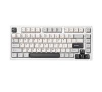 YUNZII YZ75 75% Tastiera Meccanica Wireless,Gasket Tastiera Gaming Wireless, Tastiera Retroilluminata RGB, BT5.0/2.4G/USB-C, Keycaps PBT a Doppio Colpo per Linux/Win/Mac (Gateron G Pro Rosso, Bianco)