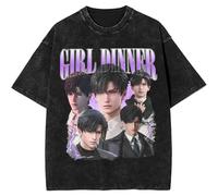 Yuogkk Maglietta Love Cartoon Game Print Deep-Space Maniche Corte Moda Casual Felpa, Uomo E Donna Girocollo Lavato Cotone Vintage T-Shirt Grande Taglia XS~3XL-#01||XS