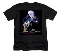 Yuogkk T-Shirt Joan Baez Uomo e Donna Felpa Girocollo retrò, Moda Rock Manica Corta Casual Plus Size Gilet Classico Stampato Camicia Hip Hop Street Top-Black||XS