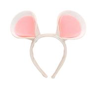 YUOIUX Cerchietto per capelli in feltro con orecchie da topo, cerchietto per capelli con orecchie da cartone animato, per cosplay, feste di Natale, adorabile copricapo per adulti e bambini