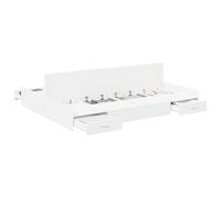 YUOTYRKTEJRSG Con cassetti di stoccaggio Moderna 150x200 cm Bianco