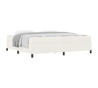 YUOTYRKTEJRSG Crema Bed Frame with Mattress 200 x 200 cm Fabric Upholstered Platform Bed with Engineered Wood Frame Queen Size Mattress Included Easy Assembly Modern Design for Bedroom Living Room