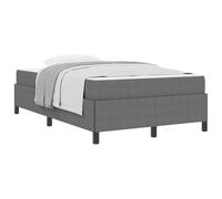 YUOTYRKTEJRSG Grey Fabric Bed Frame with Medium Firm Mattress Included 120x190 cm Engineered Wood Platform Bed Modern Simple Design Noise Free Sturdy for Bedroom Guest Room