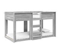 YUOTYRKTEJRSG Kids Bunk Bed with Safety Rails Space Saving Twin Size 90x190 cm Grey Sonoma Engineered Wood for Children Bedroom Modern Two Tier Sleeping Solution