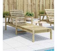 YUOTYRKTEJRSG Lettino Prendisole 199,5x62x55 cm in Legno Impregnato di Pinosdraio da esterno sdraio da giardino sedia sdraio da esterno sedie da esternoAdatto a patii da giardino