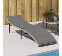 YUOTYRKTEJRSG Lettino Prendisole con Cuscini Beige 55x199x50 cm Polyrattansedie da esterno sedia sdraio da esterno sdraio da esterno poltrone da giardinoAdatto a patii da giardino