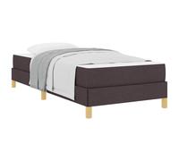 YUOTYRKTEJRSG Letto a molle con materasso singolo 90x200 cm Marrone Scuro tessuto box spring struttura in legno ingegnerizzato contenitore con doghe matrimoniale moderno per cameretta camera da letto