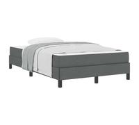 YUOTYRKTEJRSG Letto matrimoniale con materasso a molle insacchettate Grigio scuro 120x200 cm Tessuto traspirante telaio in legno ingegnerizzato durevole massimo 280 kg