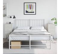 YUOTYRKTEJRSG Mobiletto portaoggetti Comodino per camera da lettoComodini 2 pz Bianchi 36x39x78 cm in AcciaioAdatto alle camere da letto