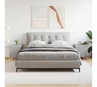 YUOTYRKTEJRSG Mobiletto portaoggetti Comodino per camera da lettoComodini 2 pz Grigio Cemento 40x40x50 cm in Legno MultistratoAdatto alle camere da letto