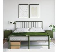 YUOTYRKTEJRSG Mobiletto portaoggetti Comodino per camera da lettoComodini 2 pz Verde Oliva 36x39x50,5 cm in AcciaioAdatto alle camere da letto