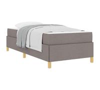 YUOTYRKTEJRSG Modern Bed Frame with Talpa Mattress 90 x 190 cm Fabric Upholstered Platform Bed for Bedroom Guest Room Supportive Foam Mattress Set Twin Size Easy Assembly