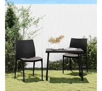 YUOTYRKTEJRSG Sedie da Giardino 2 pz Antracite 50x46x80 cm in Polipropilenesedie da esterno sdraio da giardino sdraio da esterno poltrone da giardinoAdatto a patii da giardino