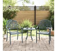 YUOTYRKTEJRSG Sedie da Giardino 2 pz Verdi in Alluminio Pressofusosedie da esterno sdraio da giardino poltrone da giardino sedia sdraio da esternoAdatto a patii da giardino