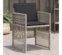 YUOTYRKTEJRSG Sedie da Giardino con Cuscini 4 pz Grigio Chiaro in Polyrattansdraio da giardino sdraio da esterno poltrone da giardino sedia sdraio da esternoAdatto a patii da giardino