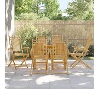 YUOTYRKTEJRSG Sedie da Giardino Pieghevoli 6 pz 53x66x99 cm in Bambùpoltrone da giardino sedie da esterno sedia sdraio da esterno sdraio da giardinoAdatto a patii da giardino