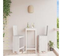 YUOTYRKTEJRSG Sgabelli da Bar 2pz Bianchi 40x42x120 cm Legno Massello Pinosdraio da esterno sedia sdraio da esterno poltrone da giardino sdraio da giardinoAdatto a patii da giardino