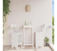YUOTYRKTEJRSG Sgabelli da Bar 2pz Bianchi 40x48,5x115,5cm Legno Massello Pinosedie da esterno poltrone da giardino sdraio da esterno sedia sdraio da esternoAdatto a patii da giardino