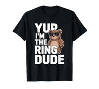 Yup I'm The Ring Dude Bearer Anello Portatore di Anelli Matrimonio Bambino Bambino Maglietta