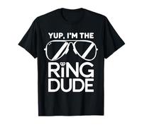 Yup I'm The Ring Dude - Funny Kids Ring Bearer Wedding Maglietta