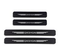 YUPACK 4 Pezzi Adesivo Soglia Porta Davanzale Auto per NIS-San Qashqai J10 J12 Juke, Fibra di Carbonio Esterno Battitacco Prevenire L'Usura Previene Graffi Protezione Accessori Decorativi,Qashqai