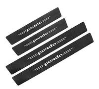 YUPACK 4 Pezzi Auto Battitacco in Fibra di Carbonio per Fi-at 500 Punto, Protezione Davanzale della Portiera Contro Graffi per Auto, Auto Accessori Decorativi, Panda