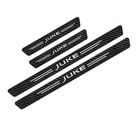 YUPACK 4 Pezzi Striscia di Protezione de Soglia de Portiera Auto in Fibra Carbonio per NIS-San Juke Leaf, Adesivo de Antiscivolo del Pedale di Battitacco,Juke