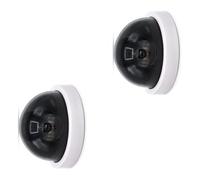 YUPEIUKLI 2X Telecamera di Sicurezza Finta conveniente con Luce LED a Batteria Design Realistico per la Protezione di casa, Negozio, Garage