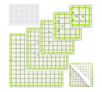 YUPEIUKLI 6 Pezzi Righello da Cucito in Acrilico Trasparente per Modelli di Patchwork e Quilting, Righello per Taglio Tessuto, Cucito, misurazione, Sartoria.