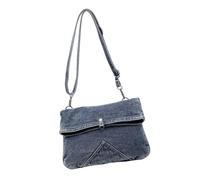 YUPEIUKLI Borsa in Jeans Lavato di Ispirazione Giapponese Tasche Multiple, Pratica e Leggera Borsa a Tracolla Casual per l'uso Quotidiano