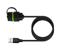 YUPEIUKLI Cavo di accoppiamento USB per Montaggio a Pannello USB 3.0 Impermeabile, trasferimento Dati a 5 Gbps e Ricarica Rapida, IP68, Uso Industriale all'aperto