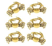 YUPEIUKLI Porta tovaglioli in Metallo a Forma di Granchio, Accessorio per la tavola Dorato per cene e Feste