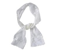 YUPEIUKLI Sciarpa Ricamata Floreale, Leggera, Traspirante, in Misto Cotone, Accessorio di Protezione Solare per Donna