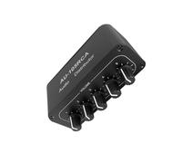 YUPEIUKLI Splitter Audio a Due canali Amplificatori per Cuffie a 5 Porte con Controllo del Volume Indipendente Distribuzione del Suono ad Alta fedeltà