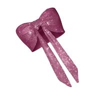 YUPEIUKLI Top Corto a Bustino con Strass Scintillanti e Rete da Pesca con Fiocchi Arricciati e Allacciatura sul Davanti Senza Spalline per Donna