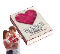 yupeuooe Giochi di Coppia per Serate Romantiche Mazzo Romantico da 50 Fogli | Carte con Domande per Serate Romantiche per Viaggi in Auto Camera da Luna di Miele Addio al Nubilato