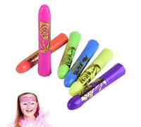 yupeuooe Glow Face Paint | Colori vivaci Neon Body Paint, lavabile sicuro pastello stick per bambini Club Compleanno Trucco Adulti Masquerade Halloween Outdoor Party