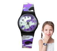 yupeuooe Orologio in quarzo per bambini, orologio analogico per bambini - Waterproof Mimeflage Kid Quartz - Orologio di apprendimento divertente, strumento di insegnamento per gli studenti