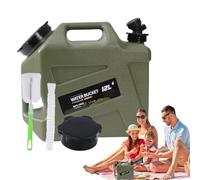yupeuooe Tanica per acqua da 12 l, tanica per acqua con rubinetto e manici, tanica per acqua potabile portatile, per esterni, furgone, camper