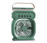 yupeuooe Ventilatore Nebulizzatore Portatile - Ventilatore Da Tavolo Personale Nebulizzatore | Circolatore d'Aria Umidificatore Ricaricabile Silenzioso con Luce Notturna per Casa Camera da Letto